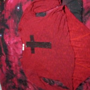 Cato woman red tunic type shirt size 18-20